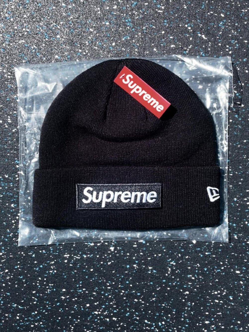 Black Supreme Beanie FW23
